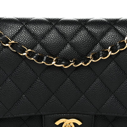 Chanel Caviar Quilted Medium Double Flap Black 8 of 13