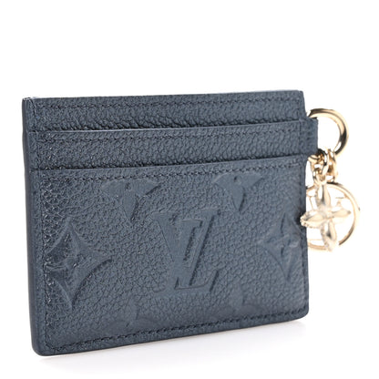 Louis Vuitton Empreinte Monogram LV Charms Card Holder Navy Blue 3 of 10