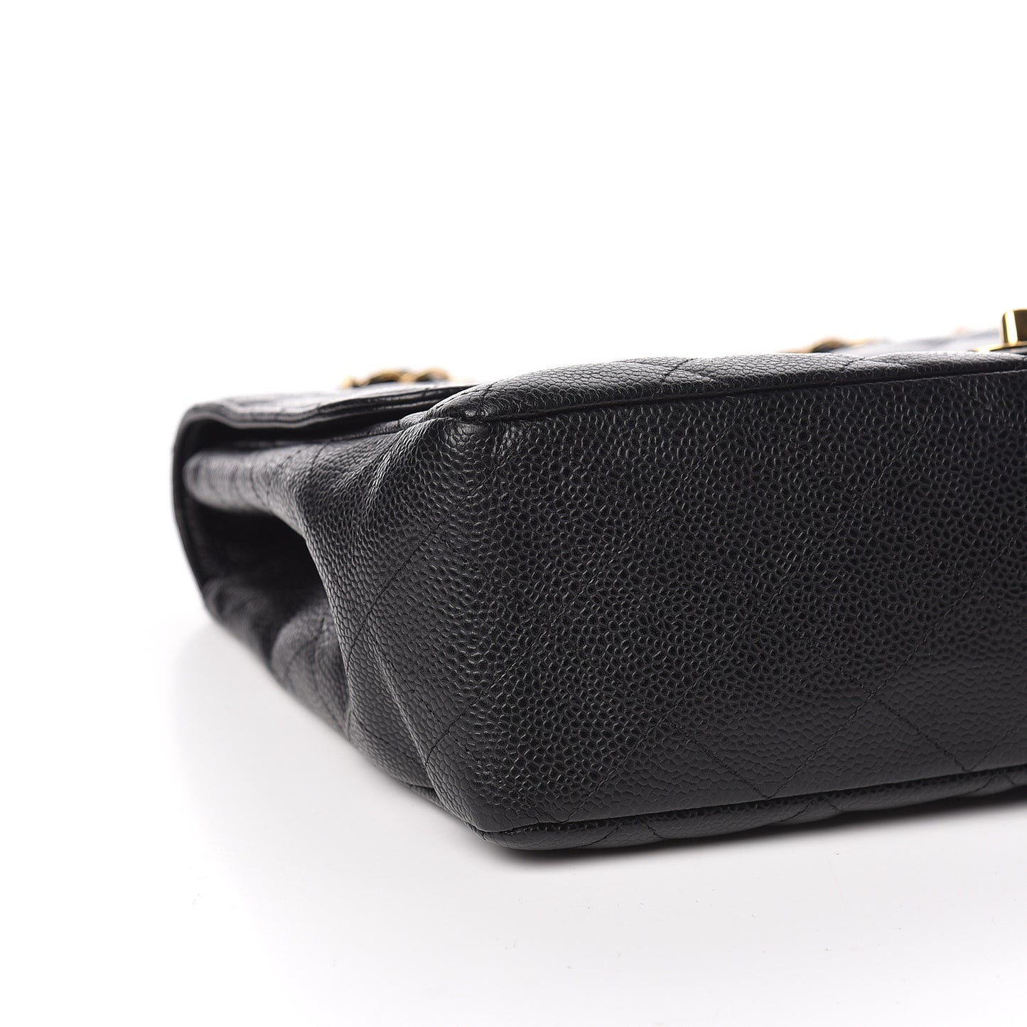 Caviar Quilted Jumbo Single Flap Black