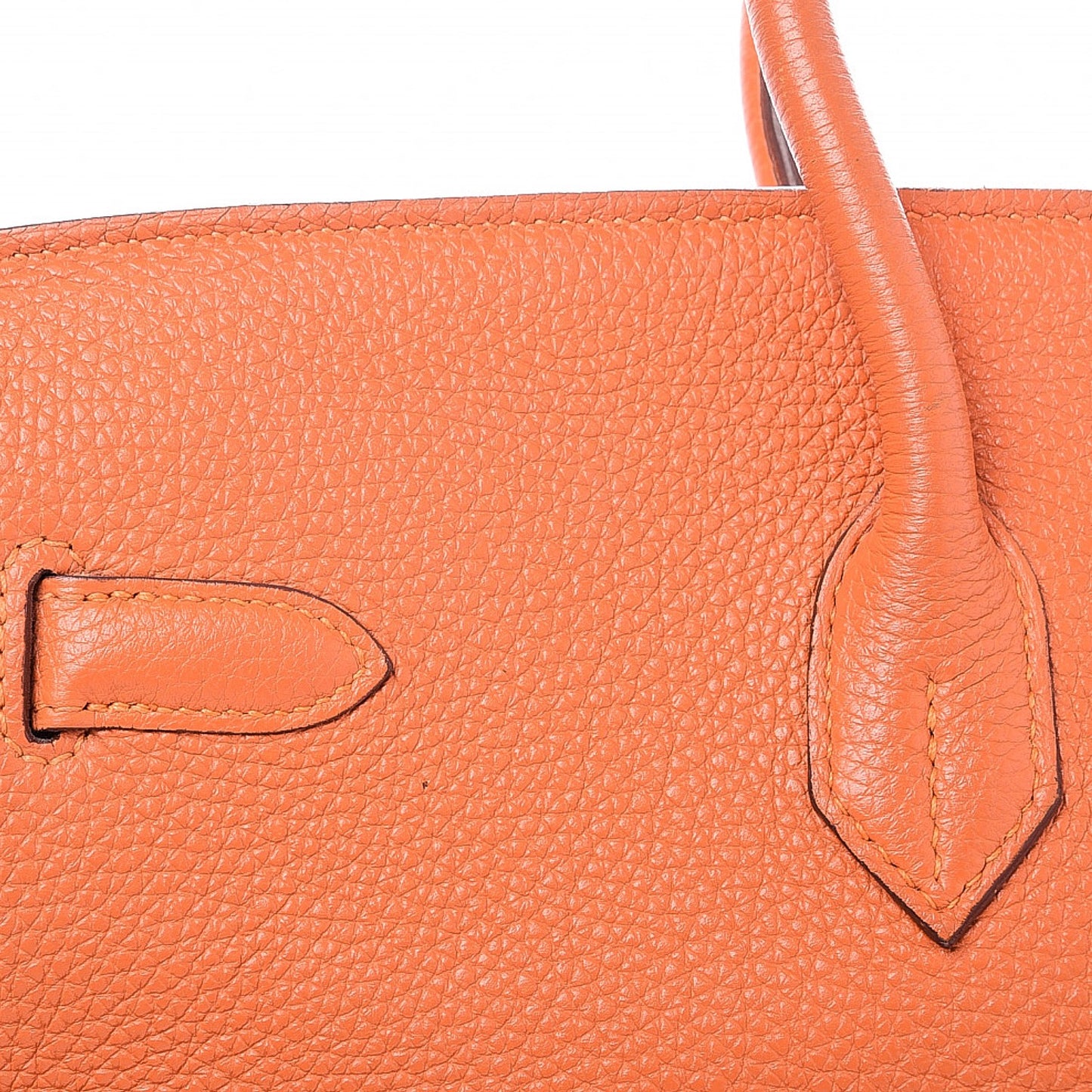 Taurillon Clemence Birkin 40 Orange