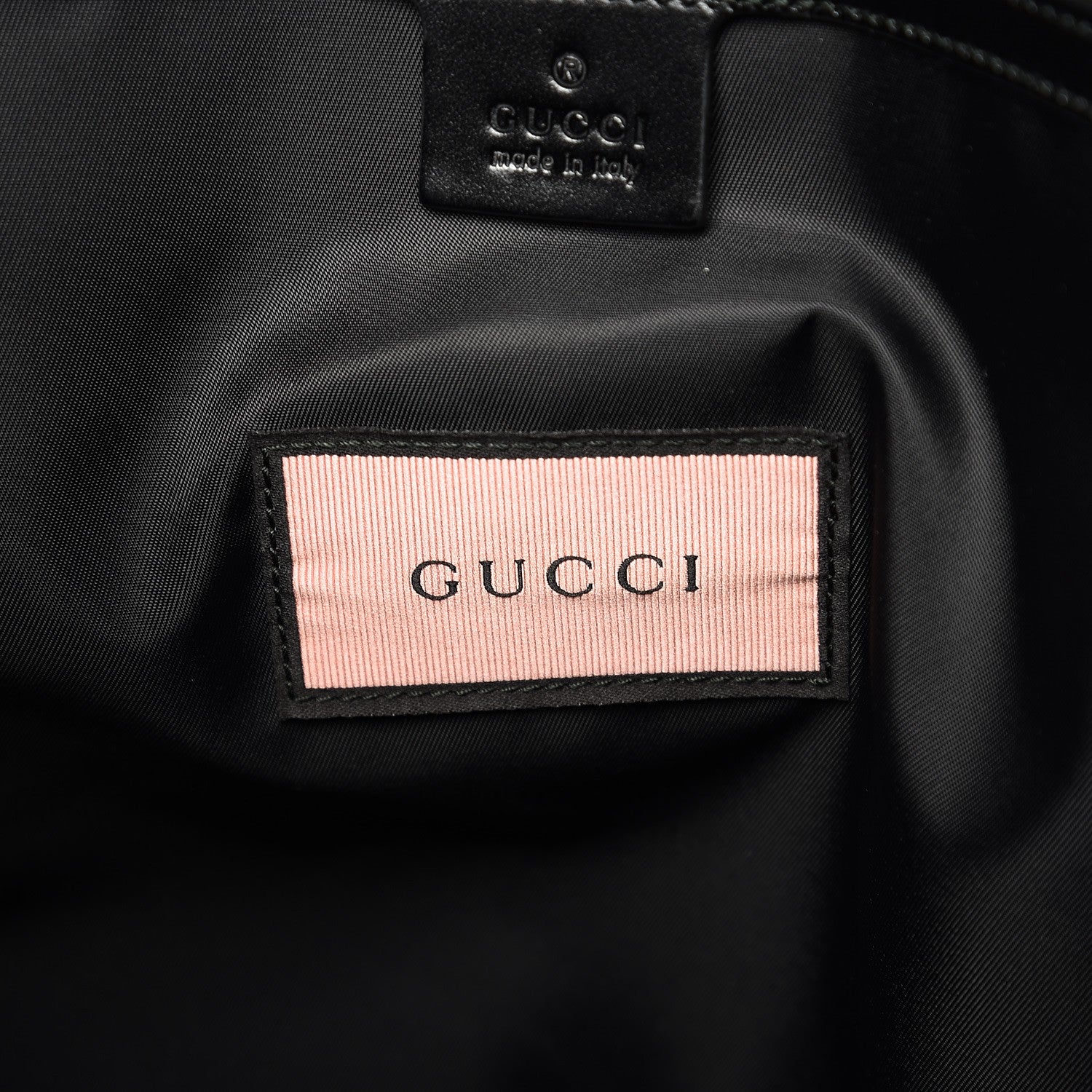 Gucci Techno Canvas GucciGhost Double Buckle Backpack Black New Acquamarine 6 of 8