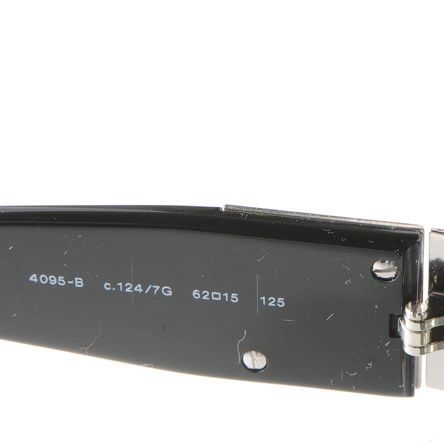 Chanel Crystal CC Logo Sunglasses 4095 B Black 4 of 5