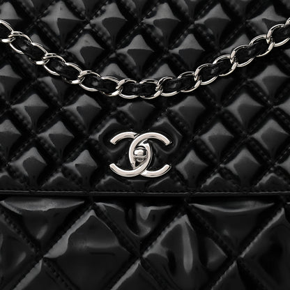 Chanel Vinyl Quilted In the Business Flap Bag Black 8 of 11