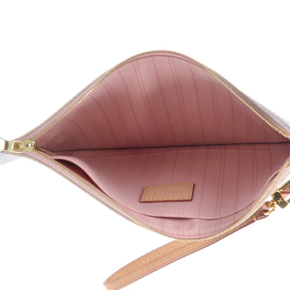 Louis Vuitton Damier Azur Neverfull MM GM Pochette Rose Ballerine 5 of 10