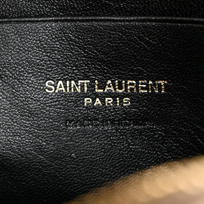Saint Laurent Grain De Poudre Matelasse Monogram Mini Lou Camera Bag Dark Beige 6 of 10