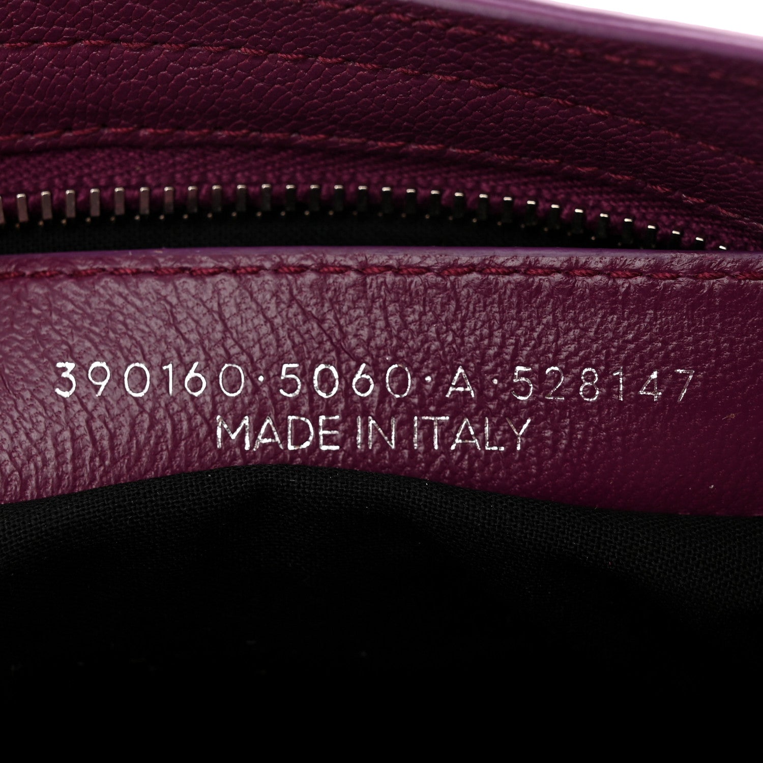 Balenciaga Chevre Silver Metallic Edge Hardware Mini City Violet Prune 7 of 11