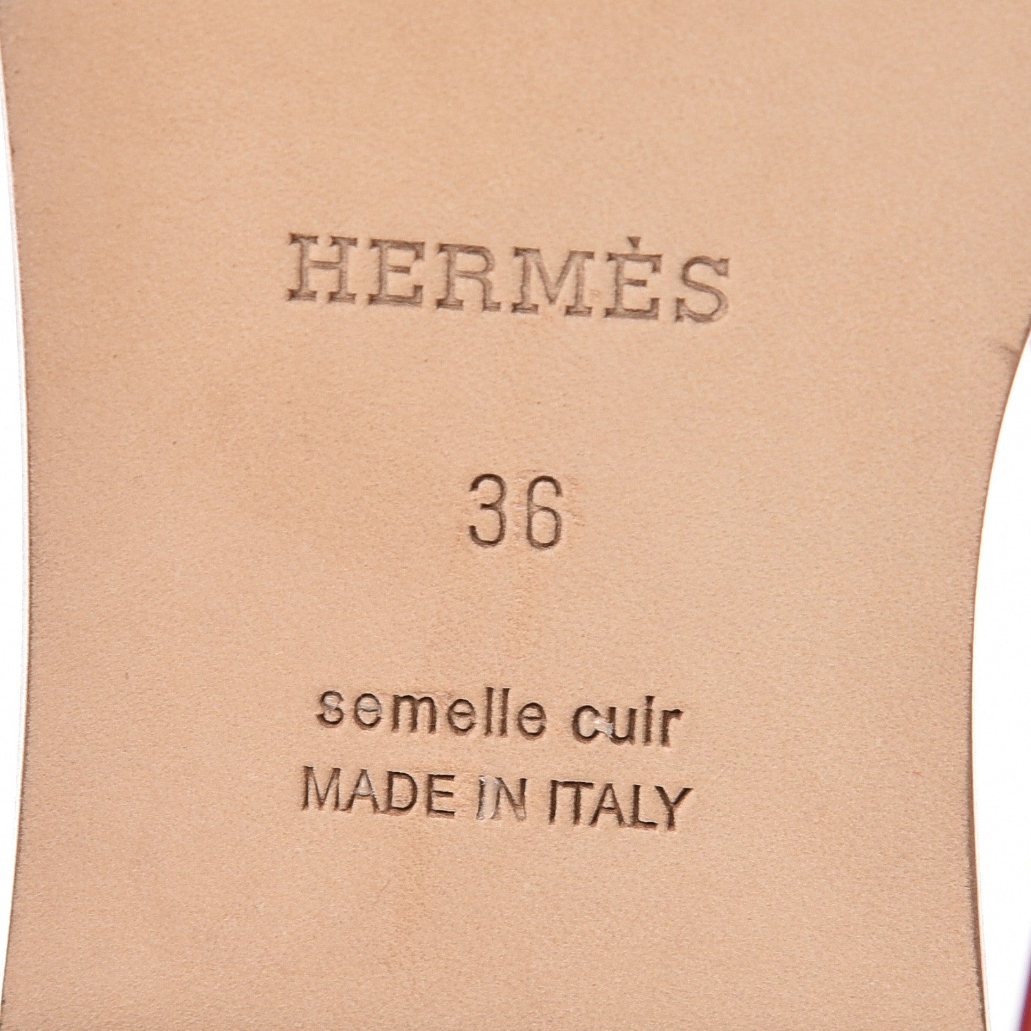 Hermes Calfskin Santorini Sandals 36 Pavot 6 of 9