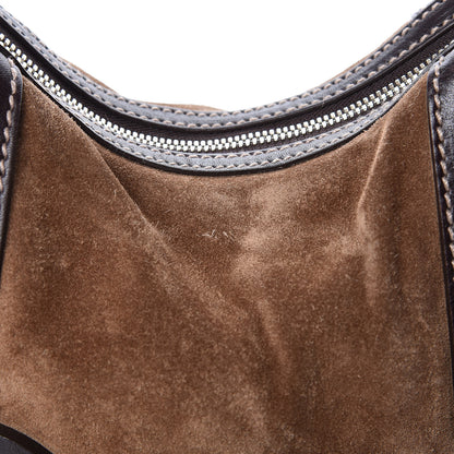Gucci Calfskin Suede GG Royal Hobo Dark Brown 8 of 12