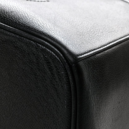 Chanel Caviar CC Vanity Train Case Black 10 of 13