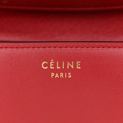 Celine Box Calfskin Small Classic Box Flap Bag Red 5 of 8