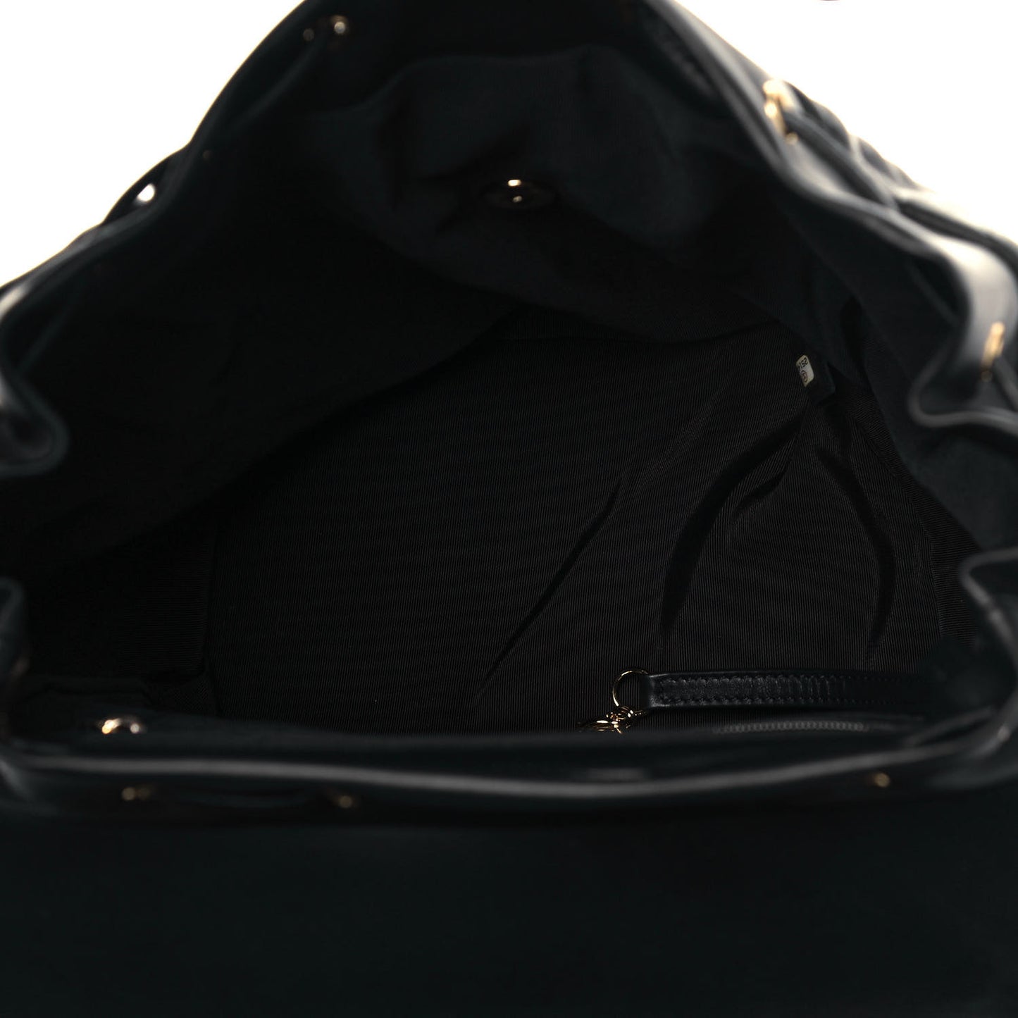 Calfskin Chevron Quilted Large Urban Spirit Backpack Black