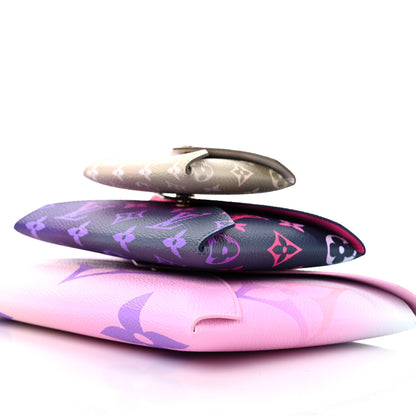 Louis Vuitton Monogram Giant Spring in the City Kirigami Pochette Set Sunrise Pastel Midnight Fuchsia Sunset Kaki 10 of 10