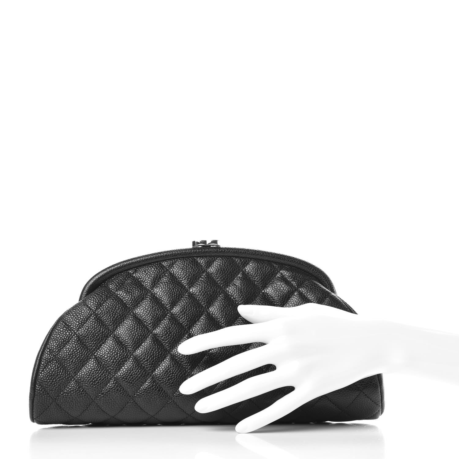Chanel Caviar Quilted Timeless Clutch Black 2 of 11