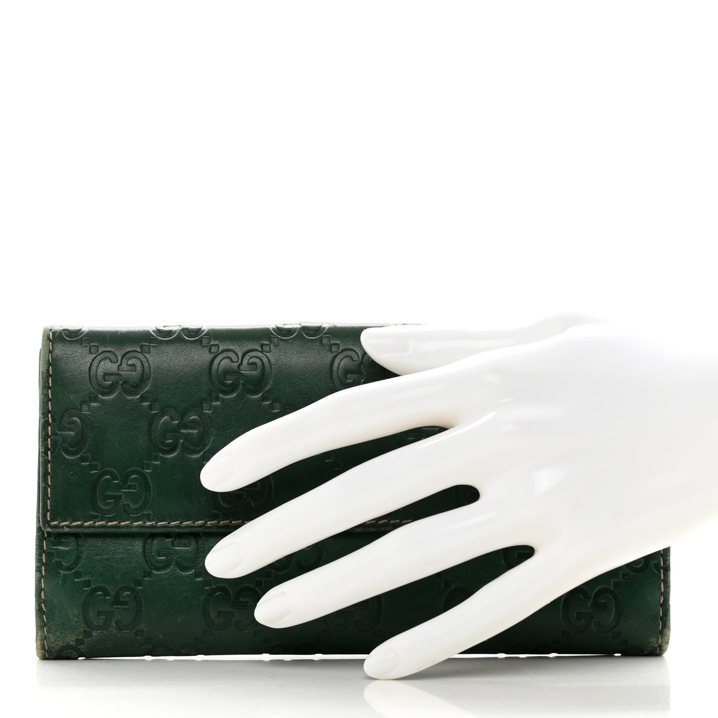 Guccissima Continental Flap Wallet Green