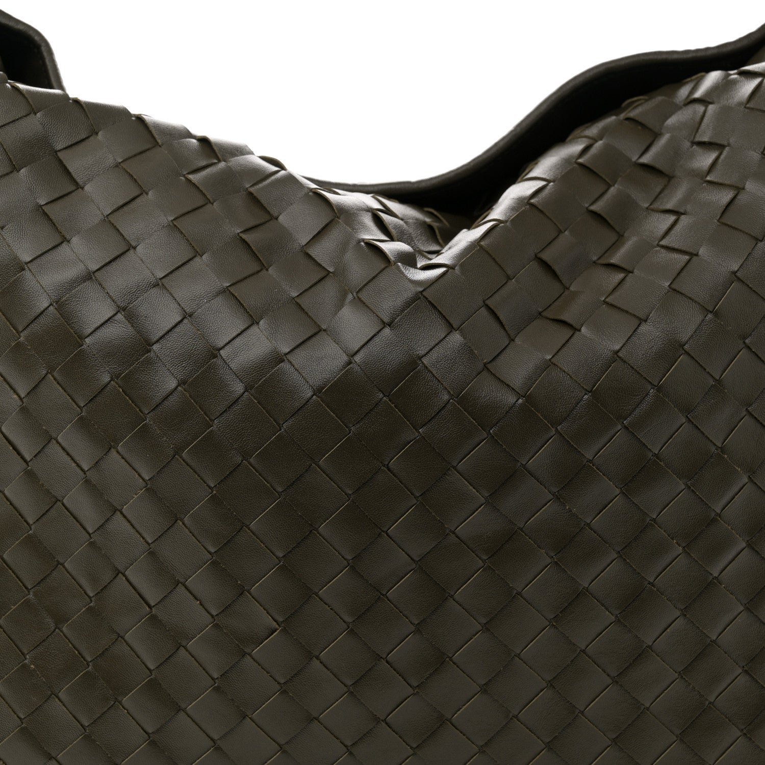 Bottega Veneta Calfskin Intrecciato Large Hop Kaki 8 of 11