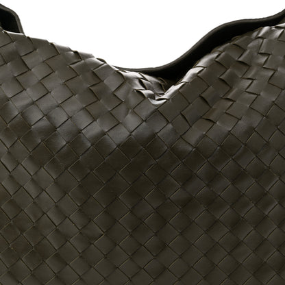 Bottega Veneta Calfskin Intrecciato Large Hop Kaki 8 of 11