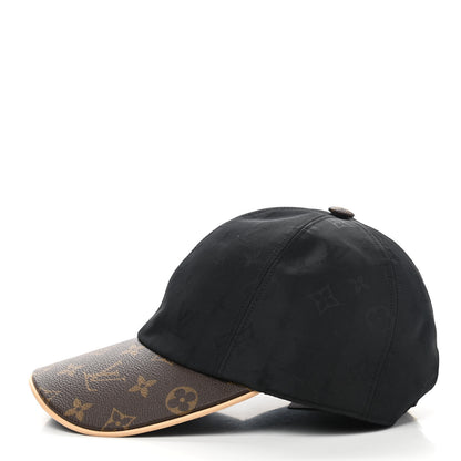 Louis Vuitton Polyester Silk Monogram LV Get Ready Cap M Black 4 of 8