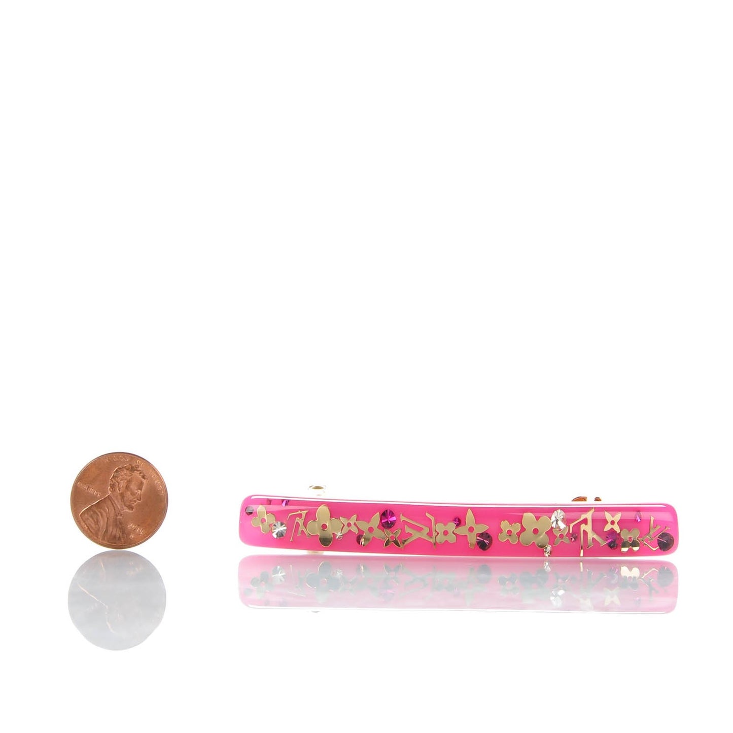 Resin Swarovski Inclusion Barrette PM Rose Pop