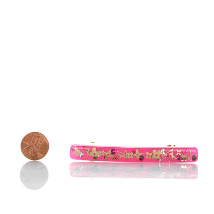 Louis Vuitton Resin Swarovski Inclusion Barrette PM Rose Pop 2 of 4