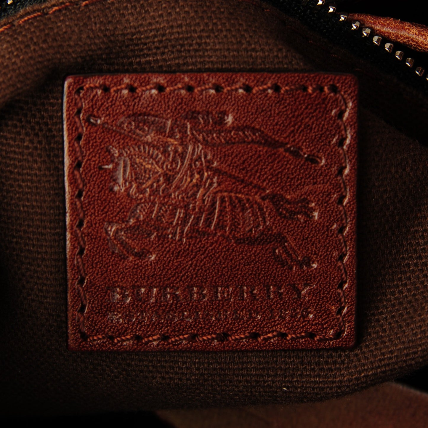 Bridle Calfskin House Check Kenton Hobo Brown