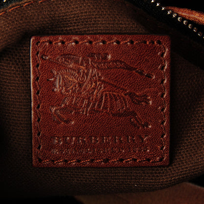 Burberry Bridle Calfskin House Check Kenton Hobo Brown 9 of 10