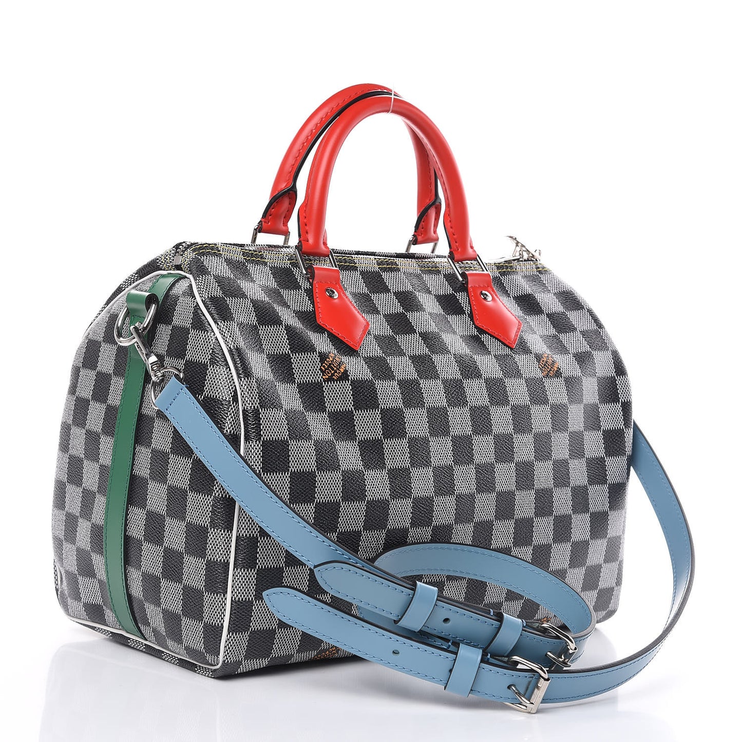Damier Speedy Bandouliere 30 Black White