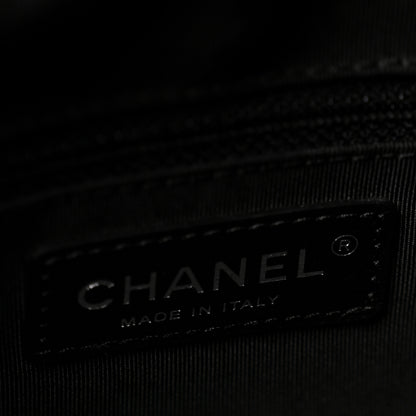 Chanel Aged Calfskin Chevron Medium Soft Bowling Bag Black 6 of 14