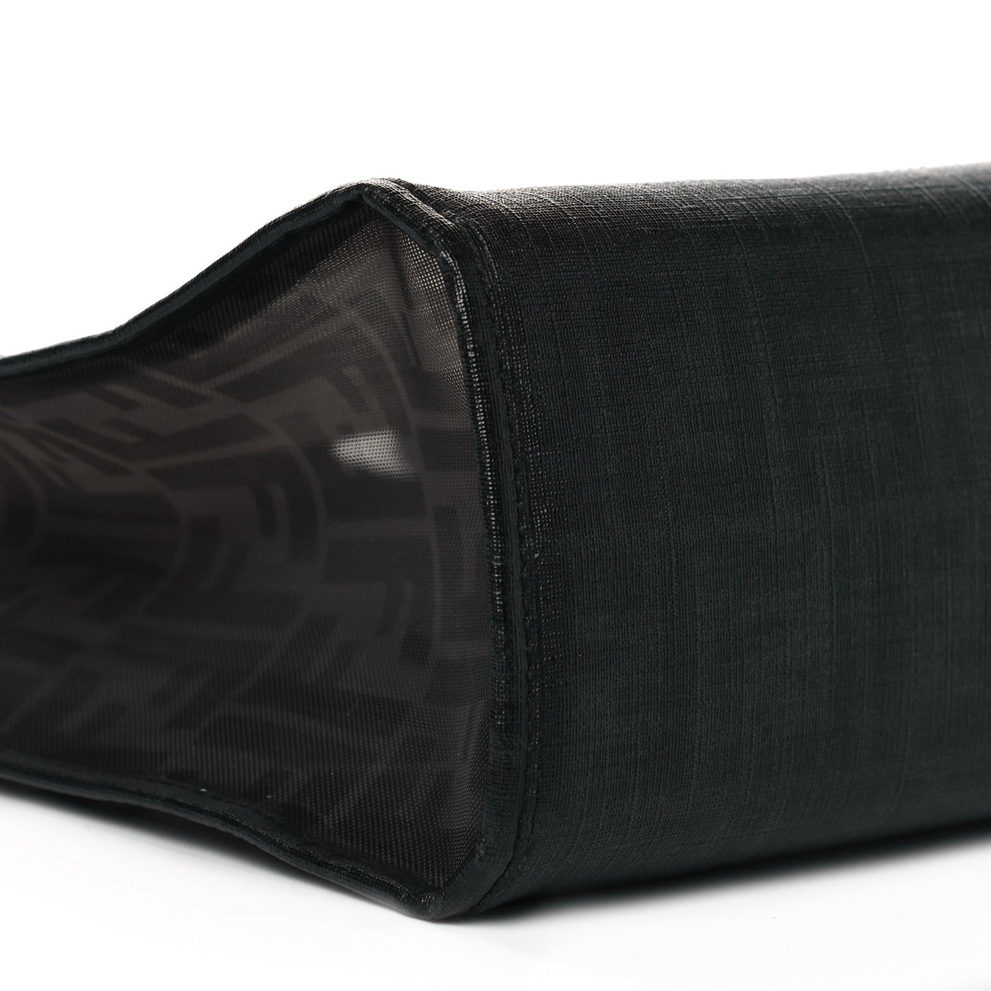 Mesh Glazed Fabric FF 1974 Tote Black