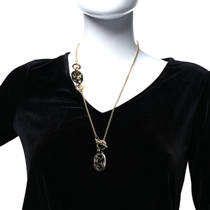 Hermes Buffalo Horn Lacquer Eurydice Pendant Necklace 2 of 6