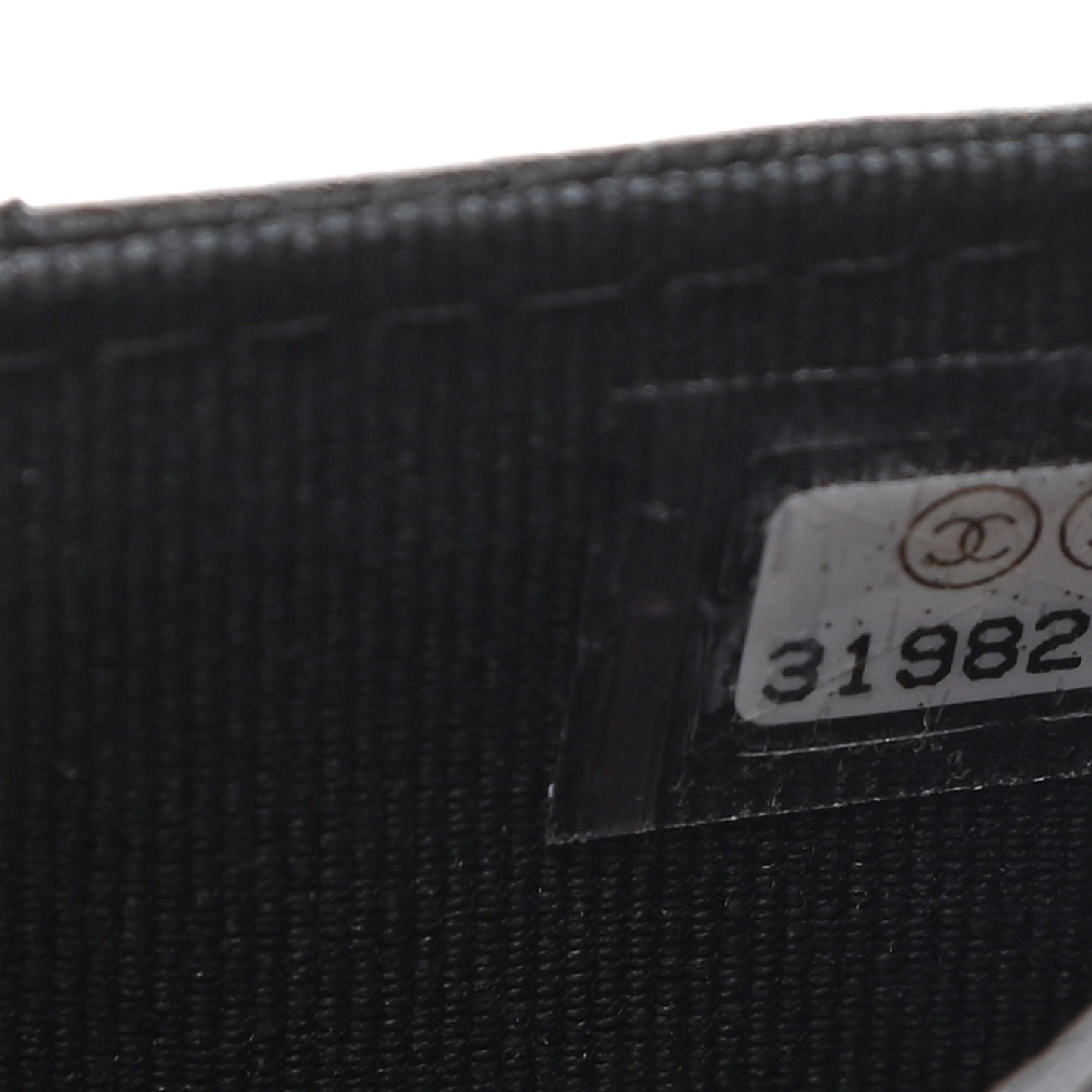 Caviar Quilted Flap Card Holder Wallet Black