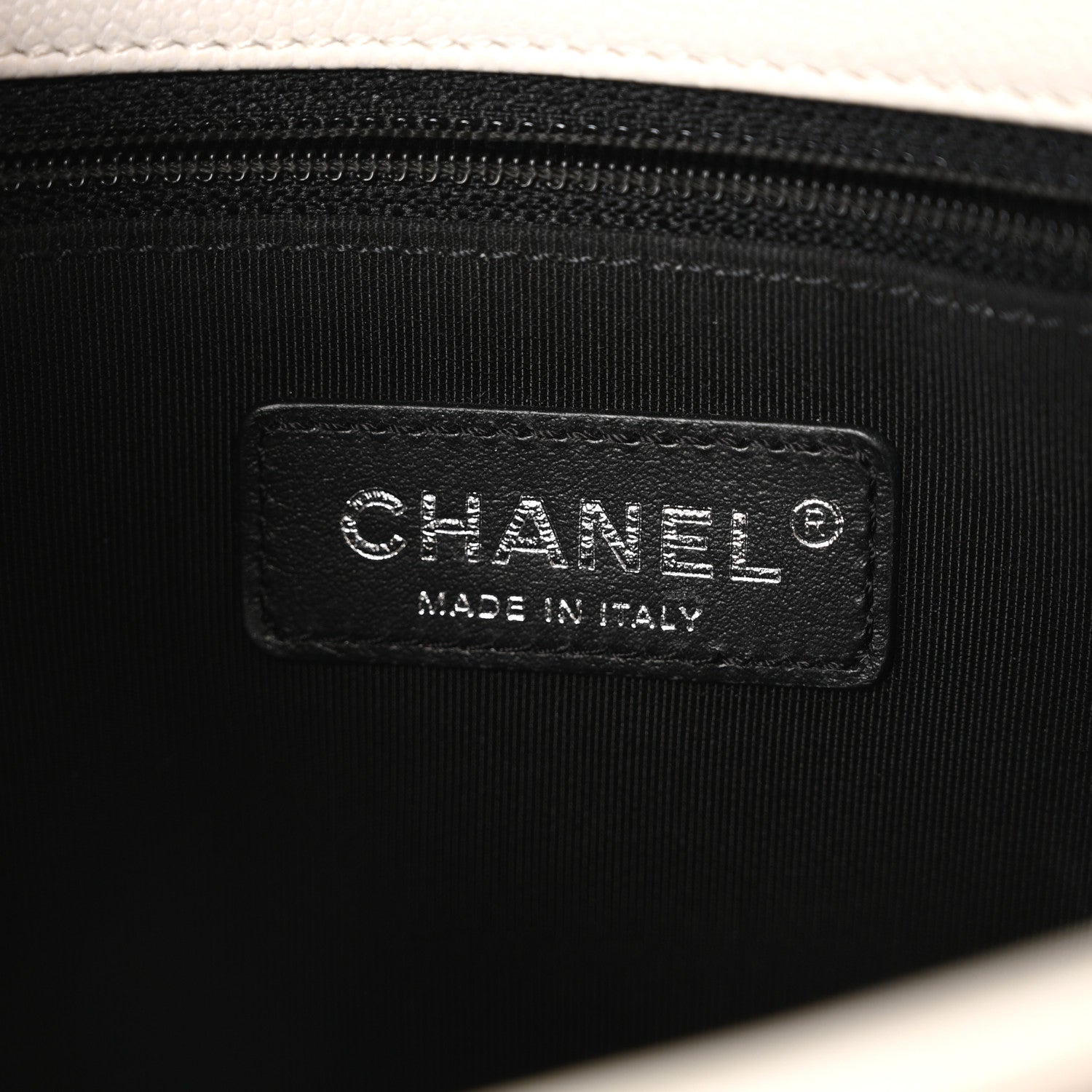 Chanel Caviar Quilted My Everything Flap White Black 6 of 10