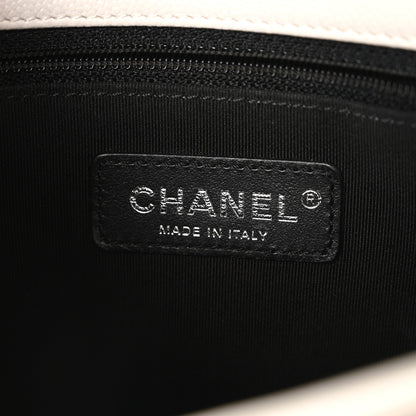 Chanel Caviar Quilted My Everything Flap White Black 6 of 10