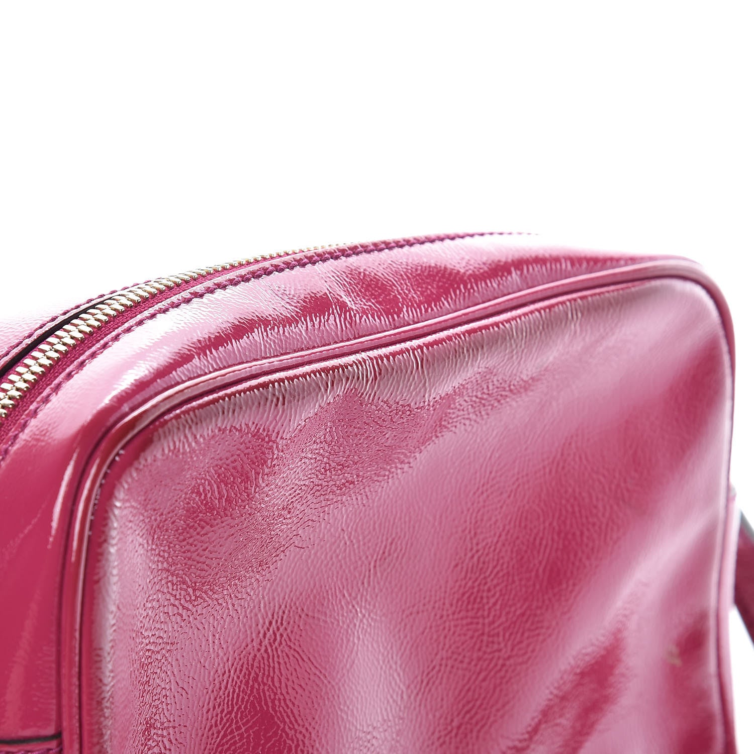Gucci Soft Patent Small Soho Disco Bag Bright Bougainvillea 13 of 15