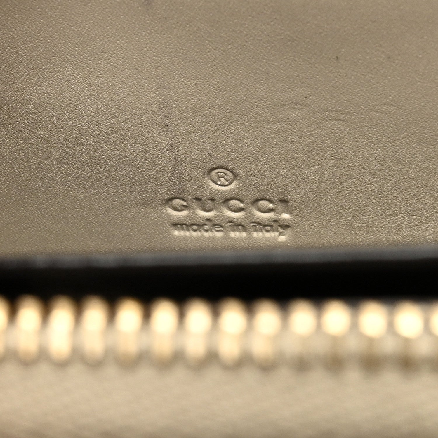 Gucci Guccissima Margaux Calfskin Metal Bar Zip Around Wallet White 6 of 14
