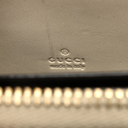 Gucci Guccissima Margaux Calfskin Metal Bar Zip Around Wallet White 6 of 14
