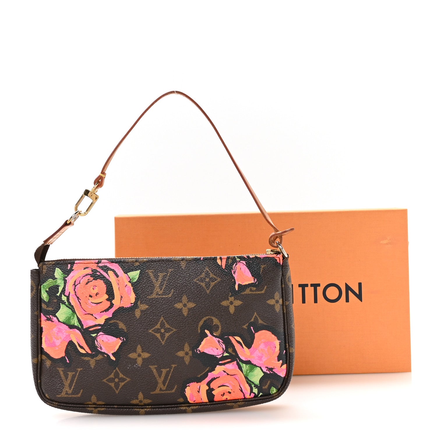 値下げLouis Vuitton Roseポシェット Louis Vuitton Monogram Roses Pochette Accessories 1867426