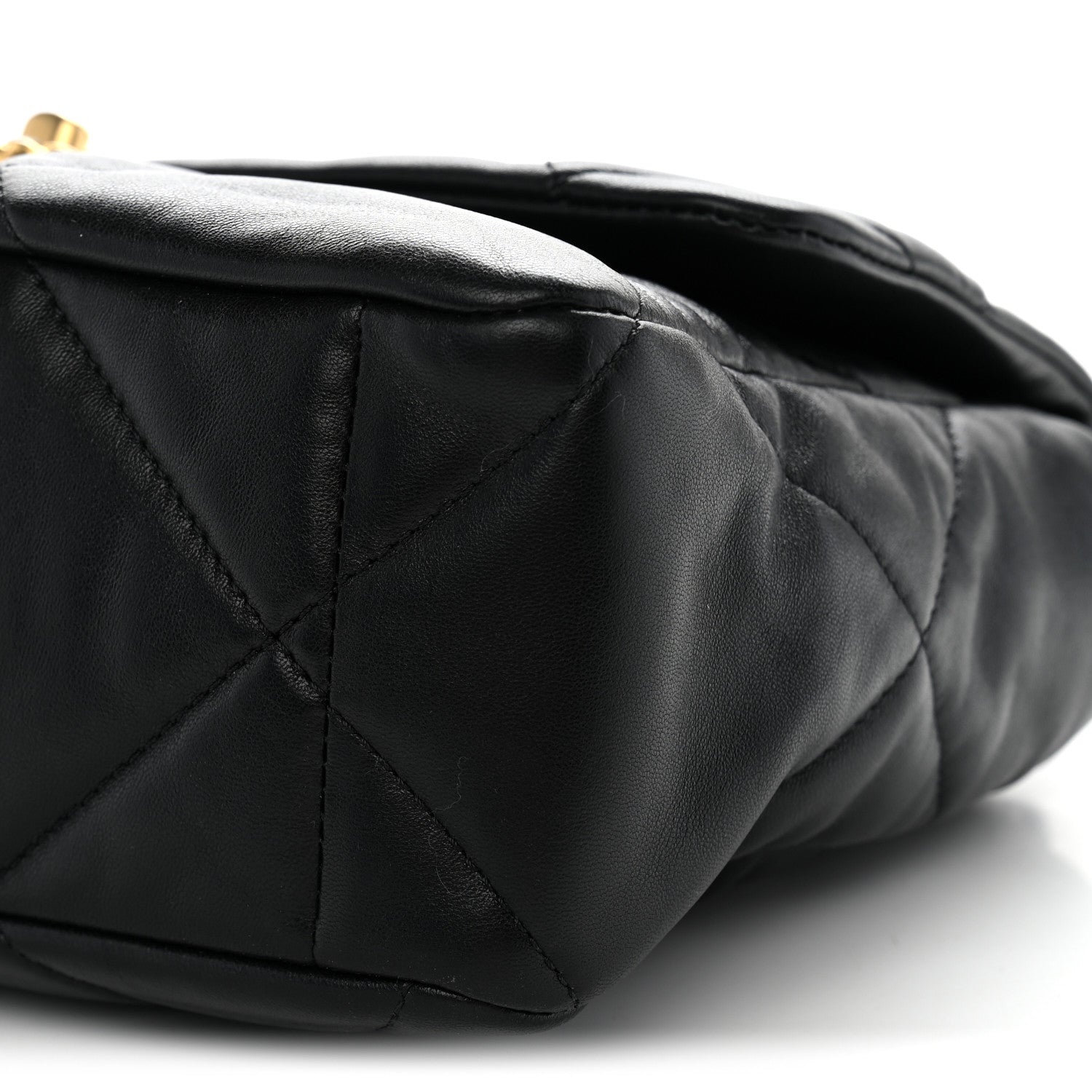Chanel Lambskin Quilted Large Chanel 19 Flap Black 10 of 10