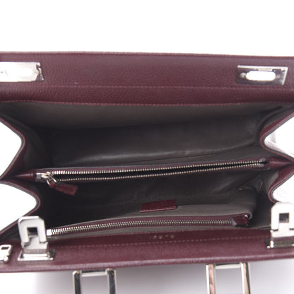 Gucci Grainy Calfskin Small Zumi Top Handle Bag Vintage Bordeaux 5 of 16
