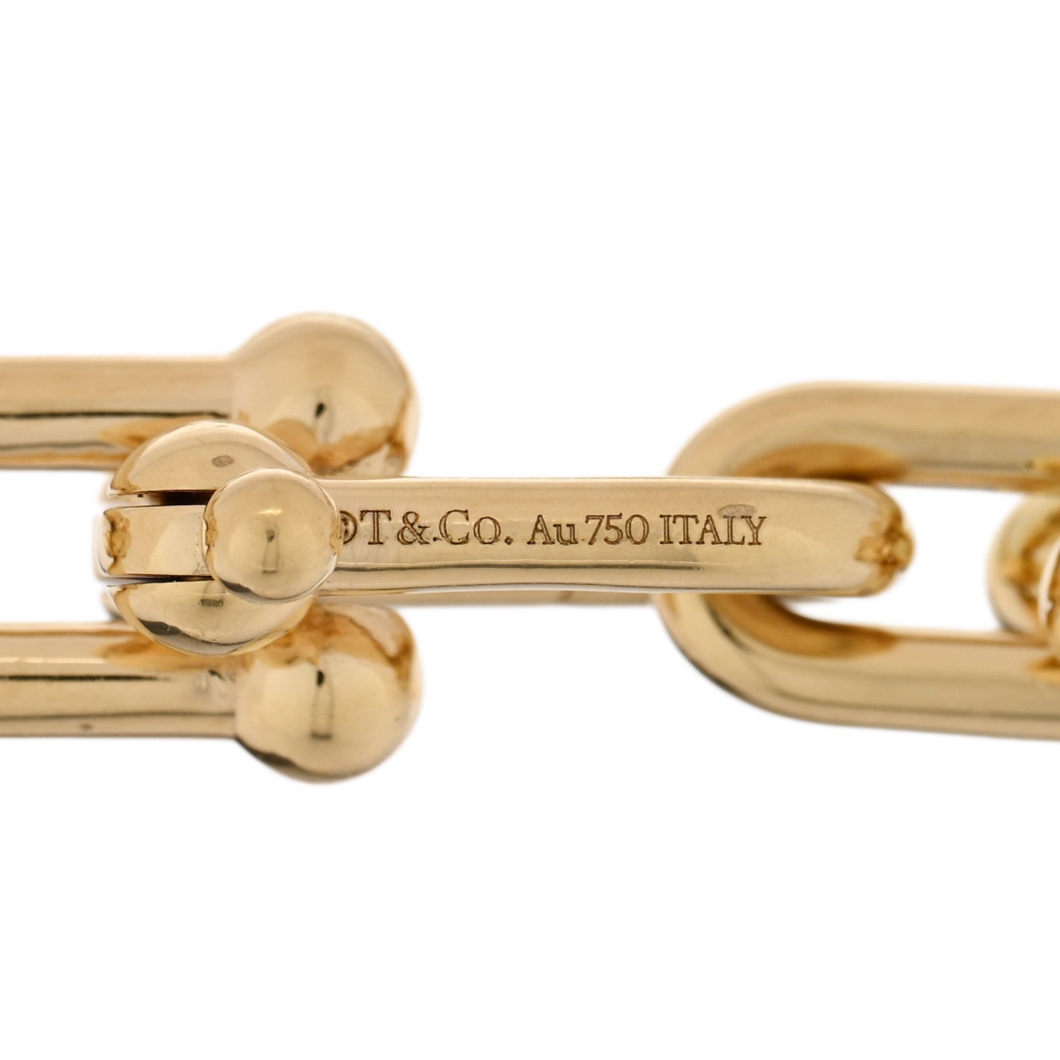 Tiffany 18K Yellow Gold Medium HardWear Link Bracelet 1814909