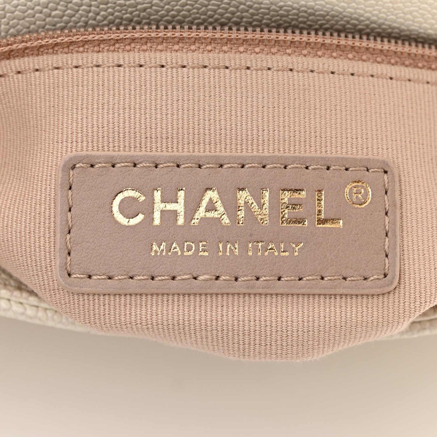 Chanel Shiny Caviar Quilted Small Chain Melody Flap White 6 of 11