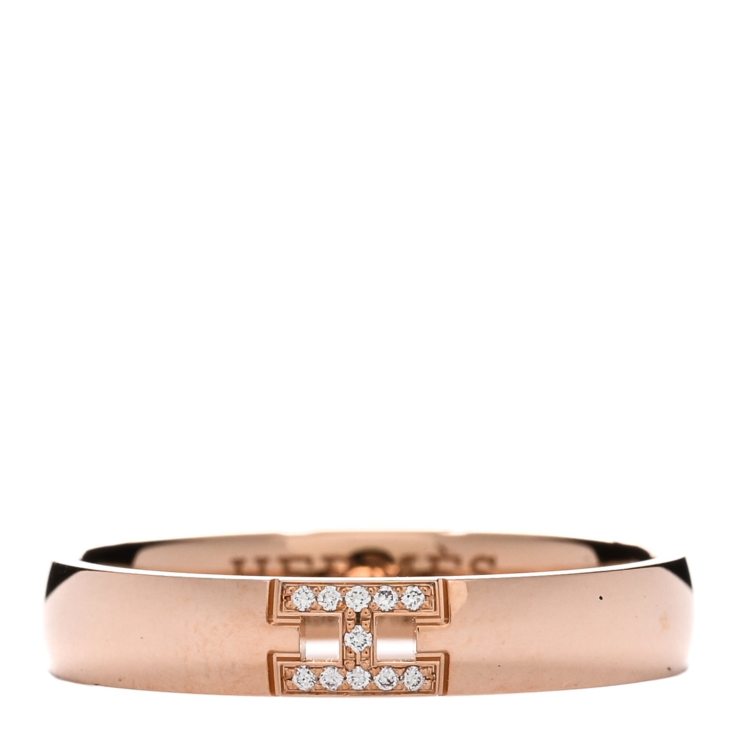 18K Rose Gold Diamond Ever Herakles Wedding Band Ring 55 7.25