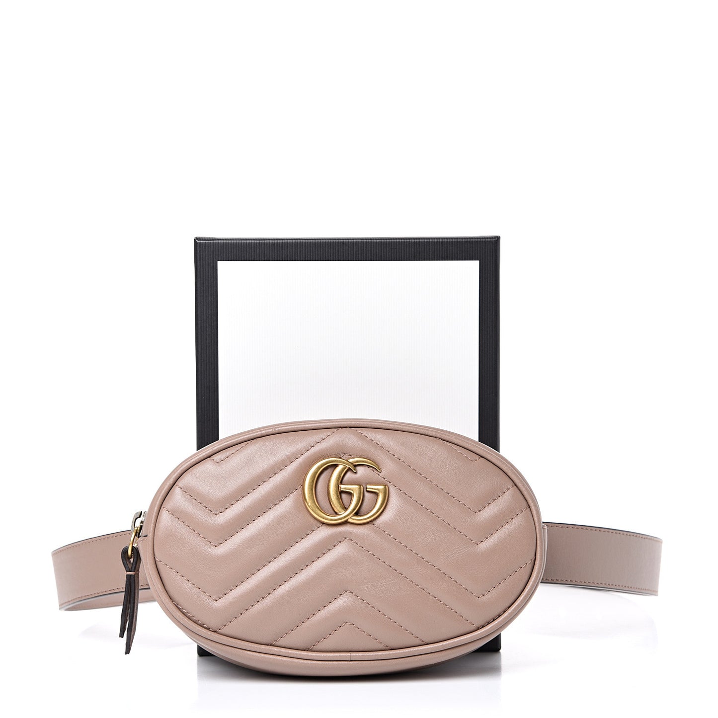 Calfskin Matelasse GG Marmont Belt Bag 85 34 Porcelain Rose