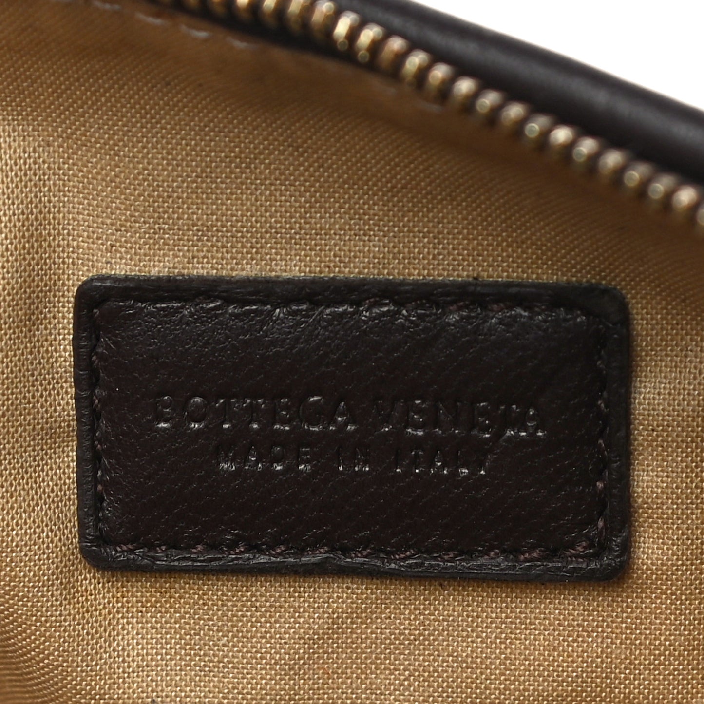 Nappa Intrecciato Cosmetic Case Brown
