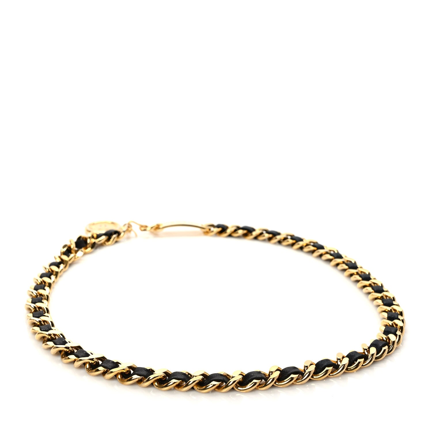 Chanel Lambskin Chain CC Medallion Belt Black Gold 2 of 5