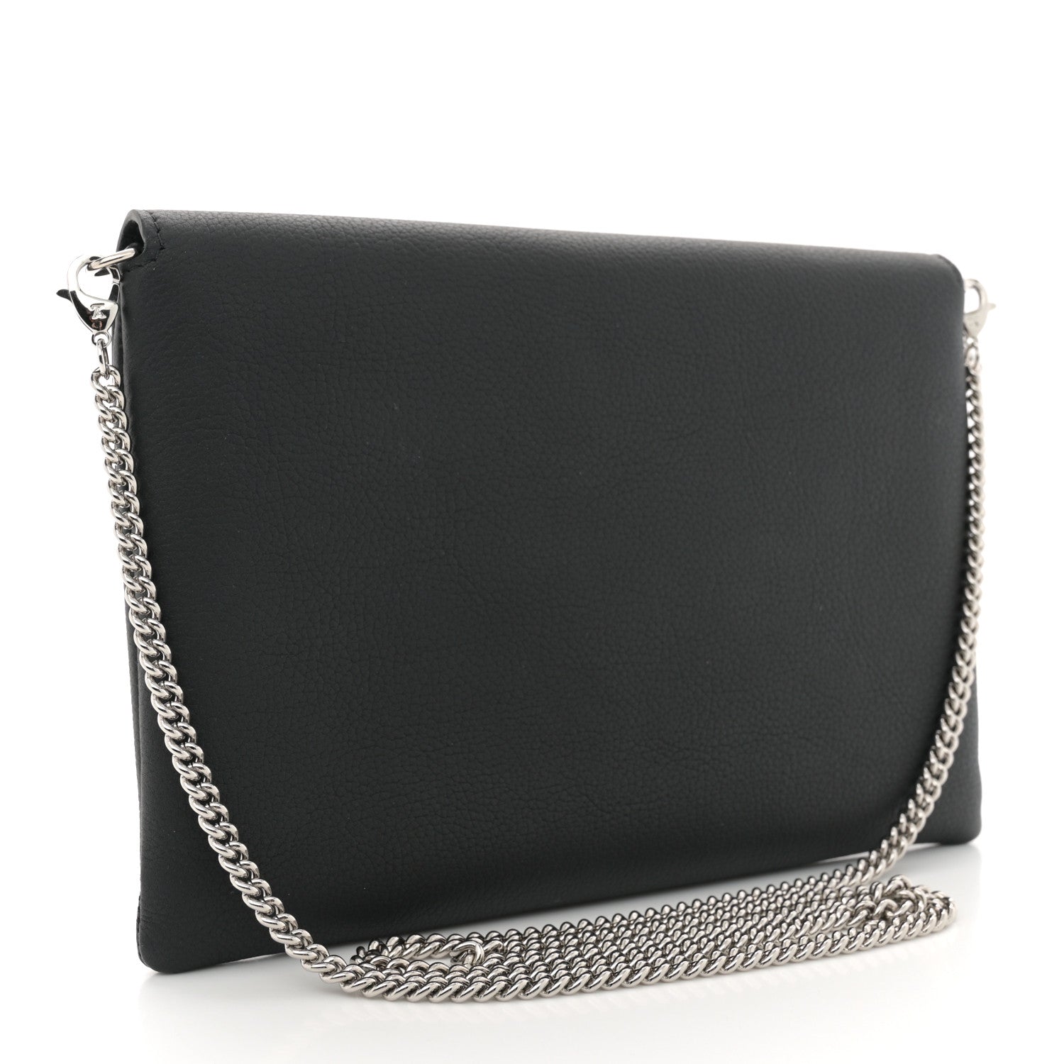 Louis Vuitton Soft Calfskin My Lockme Chain Pochette Black 3 of 10