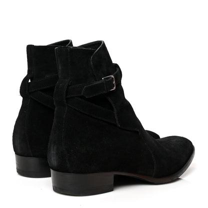 Saint Laurent Jodhpur Suede Mens Wyatt 30 Boots 46 Black 4 of 9