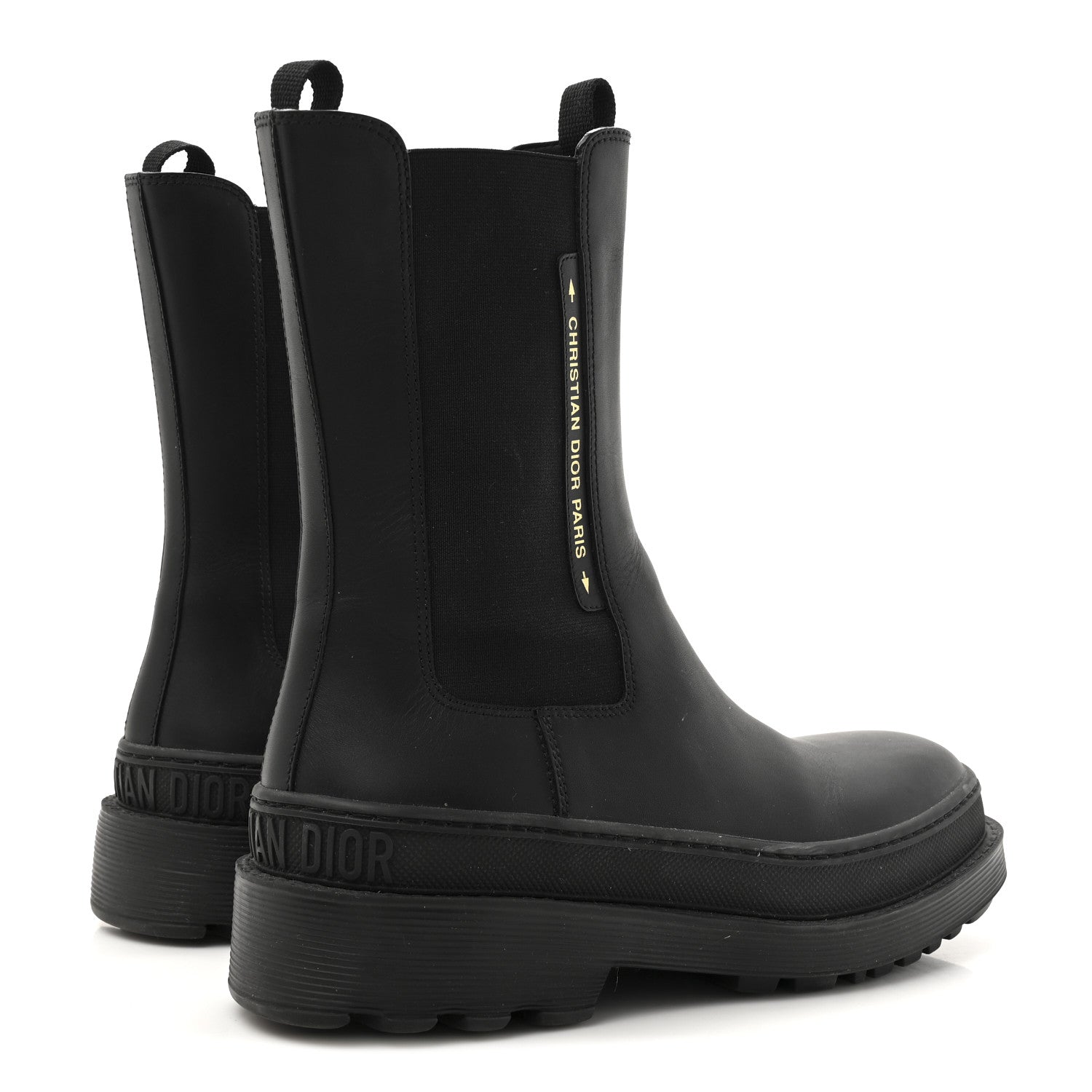 Christian Dior Calfskin Dior Trial Ankle Boots 38.5 Black 6 of 12