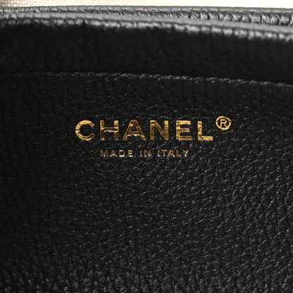 Chanel Grained Calfskin Suede Urban Essentials Small Shopping Bag Dark Beige Black 6 of 11