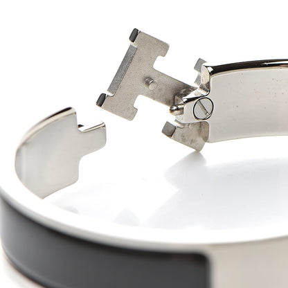 Hermes Enamel Narrow Clic Clac H Bracelet GM Black 5 of 5