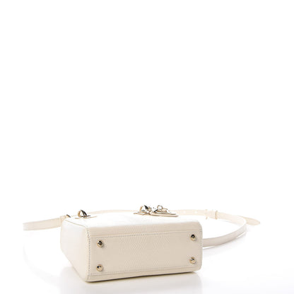 Christian Dior Lizard Mini Lady Dior White 4 of 7